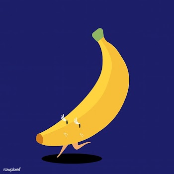 Yellow ripe banana cartoon character vector | Free stock vector - 538761