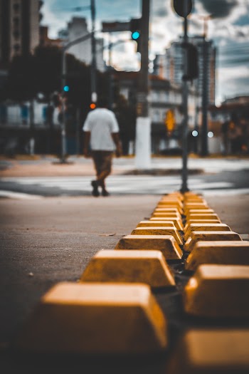 Yellow Road Markers