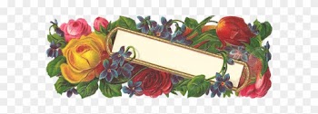 Yellow Rose Floral Tag - Picture Frame