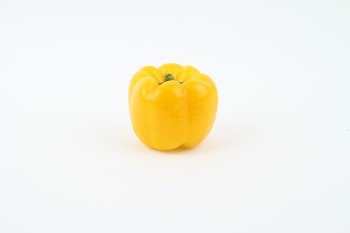 Yellow Round Fruit on White Background