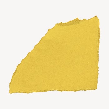Yellow scrap paper border, collage | Free PSD - rawpixel