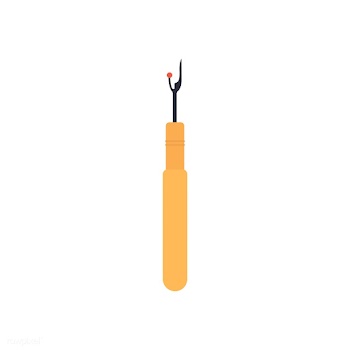 Yellow seam ripper icon illustration | Free stock vector - 424960