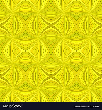 Yellow seamless abstract psychedelic swirl stripe vector image