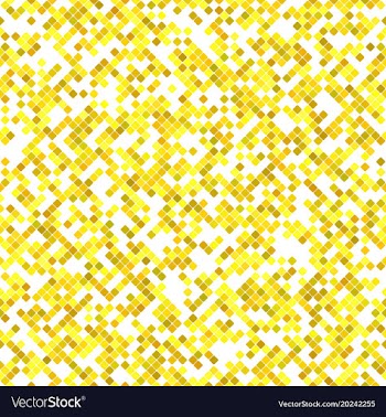 Yellow seamless diagonal square pattern vector image