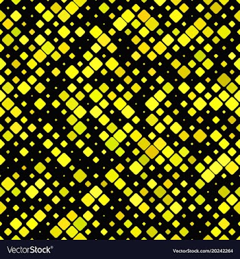 Yellow seamless diagonal square pattern vector image