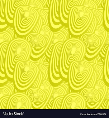 Yellow seamless oval pattern background vector image