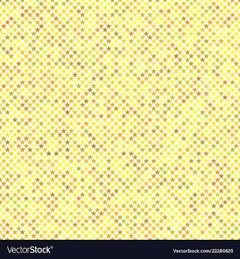 Yellow seamless pentagram star pattern background vector image