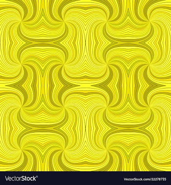 Yellow seamless psychedelic abstract spiral burst vector image