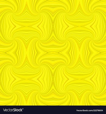 Yellow seamless psychedelic geometrcial spiral vector image
