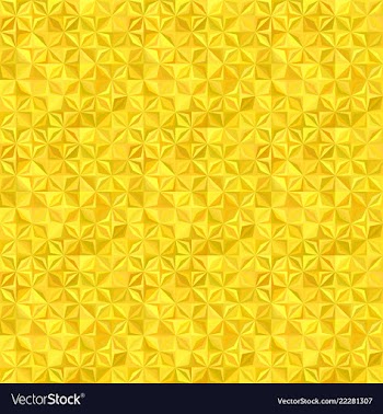 Yellow seamless striped mosaic tile pattern vector image