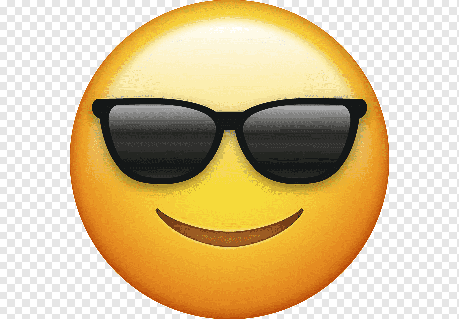 yellow smiley emoji, Emoji Computer Icons Emoticon, sunglasses emoji, smiley, sticker, glasses png