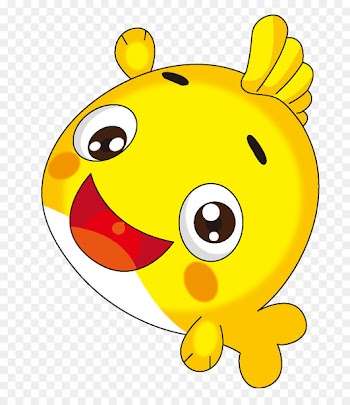 Yellow Smiley Fish Cartoon Clip art - Yellow fish 