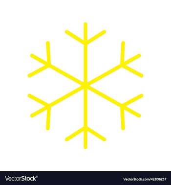 yellow snowflake icon