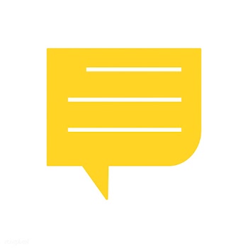 Yellow speech bubble graphic illustration | Free stock vector - 429374