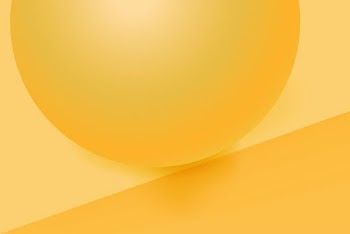 Yellow sphere background, 3D geometric | Free PSD - rawpixel