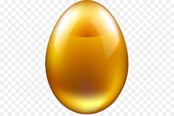 Yellow Sphere Egg - Vector resurrection golden eggs 