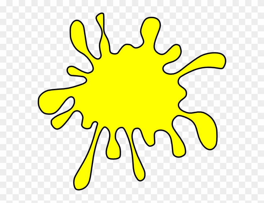 Yellow Splatter Clipart - Yellow Paint Splatter Clip Art