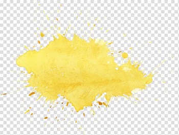 Yellow splatter illustration, Yellow Watercolor painting , watercolor painting transparent background PNG clipart