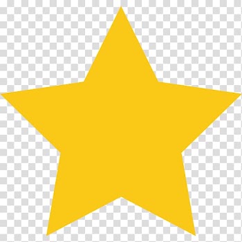 Yellow star , Five-pointed star Yellow , watercolor star transparent background PNG clipart
