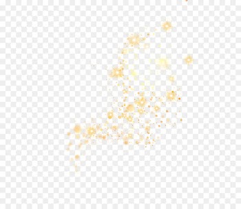 Yellow star light halo effect element 