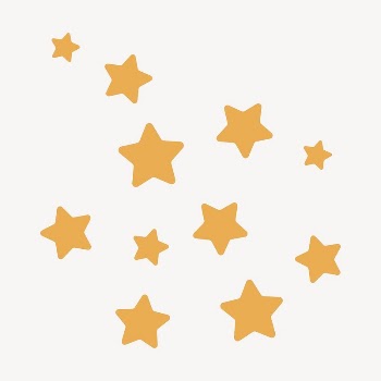 Yellow stars clipart, cute pastel | Free Vector - rawpixel