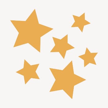 Yellow stars clipart, cute pastel | Free Vector - rawpixel