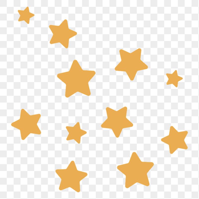 Yellow stars png sticker, cute | Free PNG - rawpixel