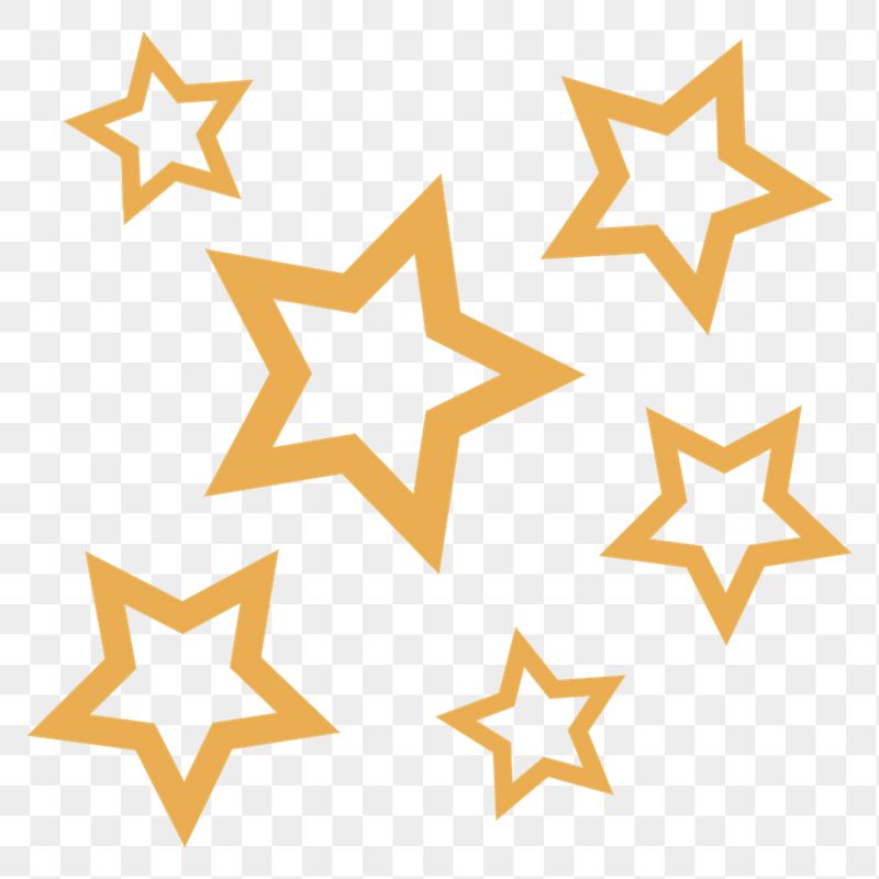 Yellow stars png sticker, cute | Free PNG - rawpixel