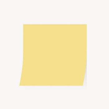 Yellow sticky note clipart, cute | Free Photo - rawpixel
