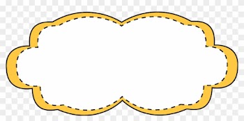 Yellow Stitched Frame - Frames Clip Art Borders Png