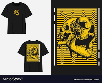 yellow strip skull