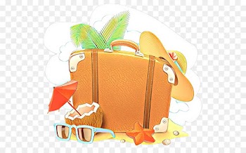 Yellow, Suitcase, Bag PNG