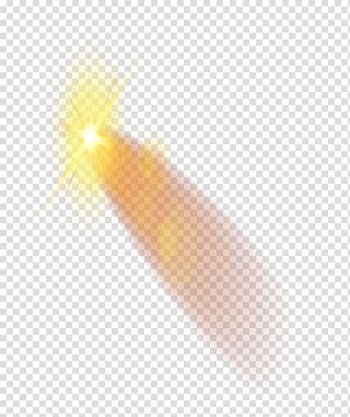 Yellow sun illustration, Light Destello Yellow, Colorful light effect material map transparent background PNG clipart