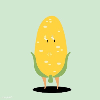 Yellow sweet corn cartoon character vector | Free stock vector - 538755