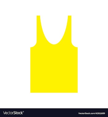 yellow tank top solid icon