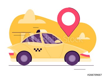 Yellow taxi car