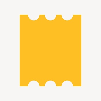 Yellow ticket collage element vector | Free Vector - rawpixel