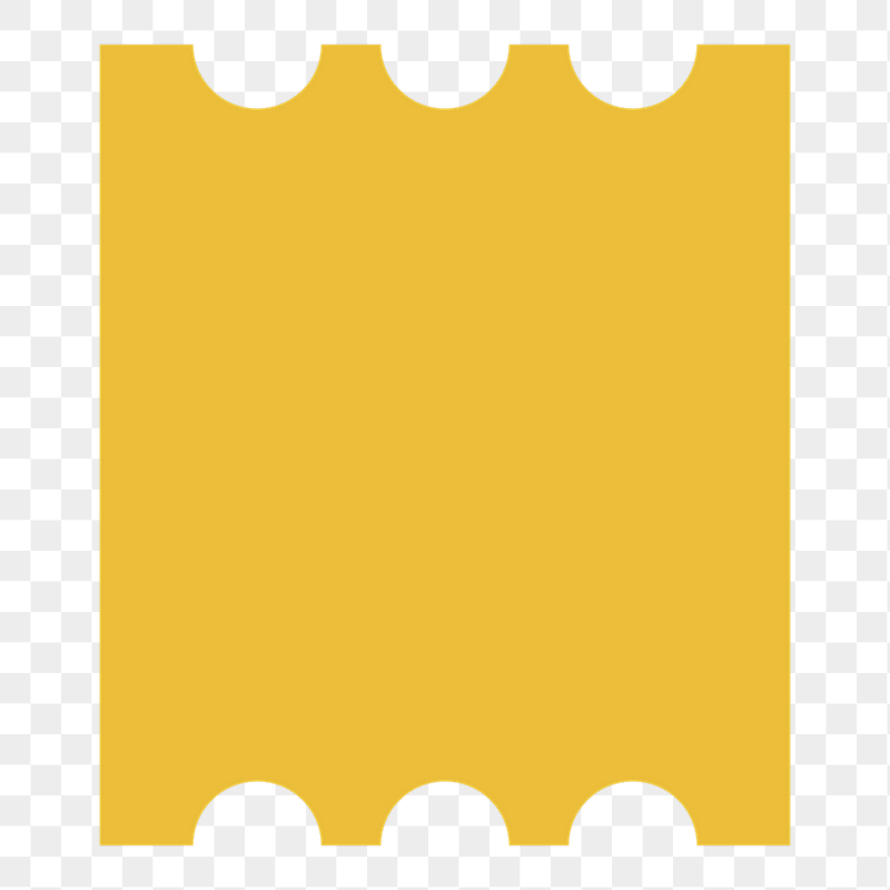 Yellow ticket png sticker, transparent | Free PNG - rawpixel