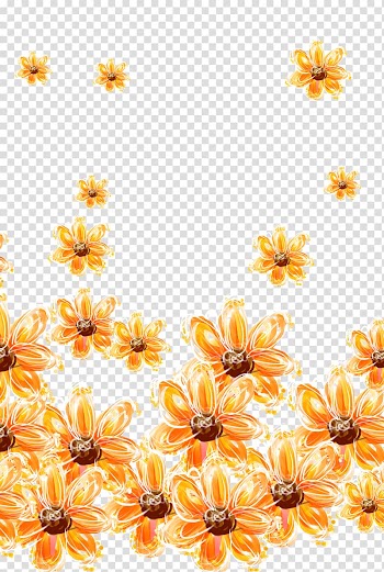 Yellow tickseed flower , Yellow painted flower transparent background PNG clipart