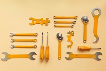 Yellow Tool Flatlay