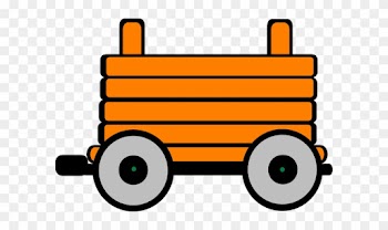 Yellow Train Cliparts - Clipart Train With 3 Carriages