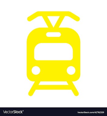 yellow tram icon