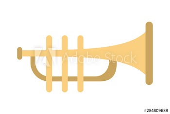 Yellow trumpet icon