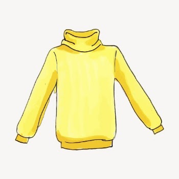 Yellow turtleneck clipart, fashion, watercolor | Free PSD - rawpixel