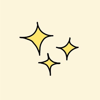 Yellow twinkle doodle design collage | Free Vector - rawpixel