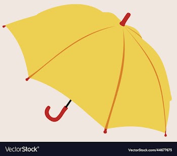 yellow umbrella