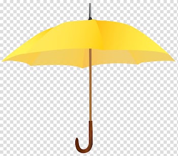Yellow umbrella illustration, Yellow Angle Umbrella Design, Yellow Umbrella transparent background PNG clipart