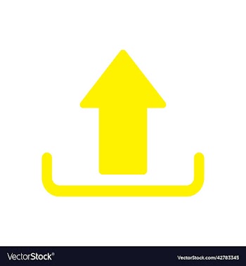 yellow upload icon