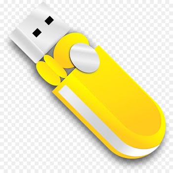 yellow usb flash drive flash memory data storage device technology