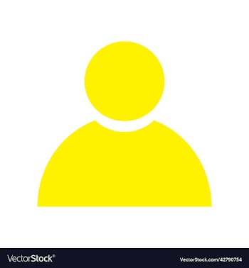 yellow user solid icon